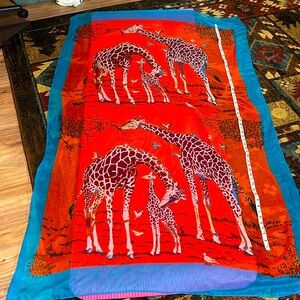 Scarf with a great print “ new” never worn